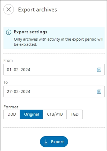 Export Archives